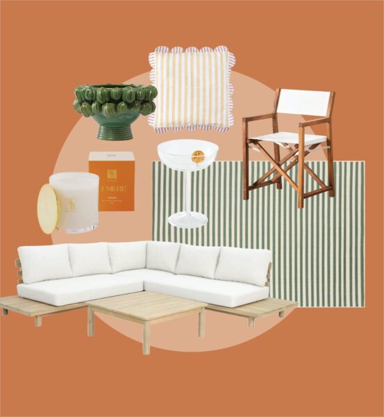 Outdoor decor - slim aarons inspired