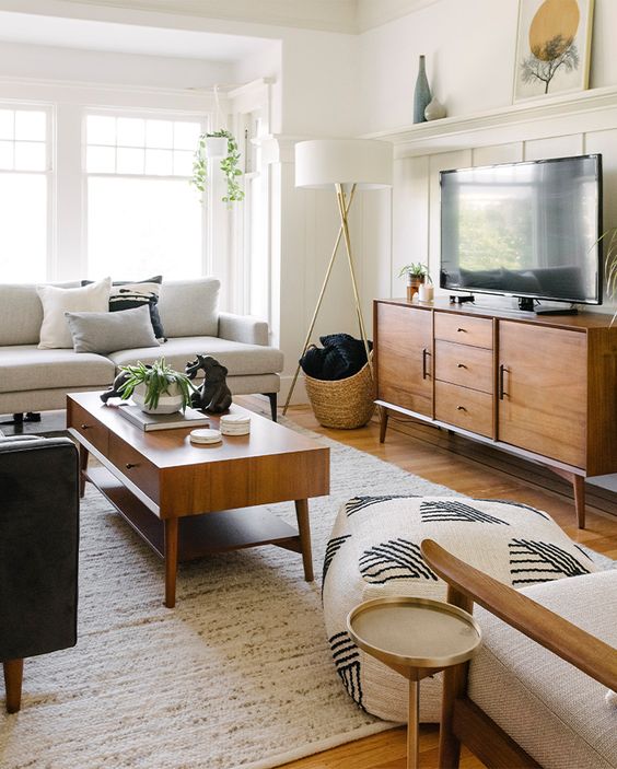 Mid century modern living room